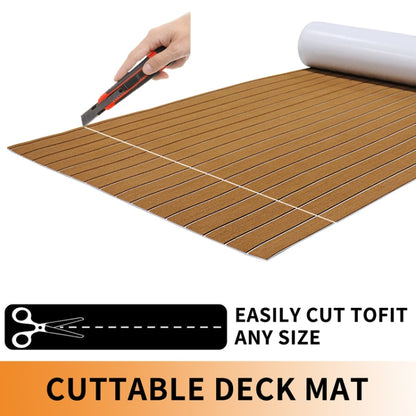 240x90x0.6cm Yacht RV Modification Imitation Teak Floor EVA Anti-slip Mat - Floor Mats by PMC Jewellery | Online Shopping South Africa | PMC Jewellery | Buy Now Pay Later Mobicred