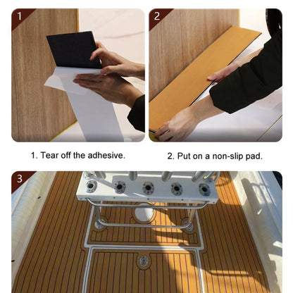 240x60x0.6cm Yacht RV Modification Imitation Teak Floor EVA Anti-slip Mat - Floor Mats by PMC Jewellery | Online Shopping South Africa | PMC Jewellery | Buy Now Pay Later Mobicred