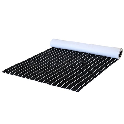 240x45x0.6cm Black White Yacht Imitation Teak Anti-Slip Deck EVA Mat - Floor Mats by PMC Jewellery | Online Shopping South Africa | PMC Jewellery | Buy Now Pay Later Mobicred