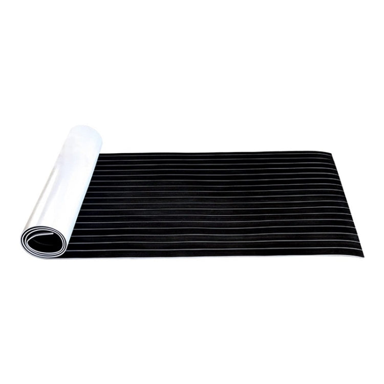 240x60x0.6cm Black White Yacht Imitation Teak Anti-Slip Deck EVA Mat - Floor Mats by PMC Jewellery | Online Shopping South Africa | PMC Jewellery | Buy Now Pay Later Mobicred