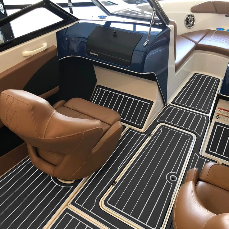 240x45x0.6cm Black White Yacht Imitation Teak Anti-Slip Deck EVA Mat - Floor Mats by PMC Jewellery | Online Shopping South Africa | PMC Jewellery | Buy Now Pay Later Mobicred