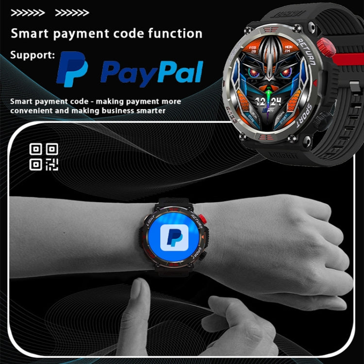 LOKMAT ZEUS 5 PRO 1.46 Inch 5ATM Waterproof Flashlight Bluetooth Call Smart Watch(Navy Blue) - Smart Watches by LOKMAT | Online Shopping South Africa | PMC Jewellery | Buy Now Pay Later Mobicred