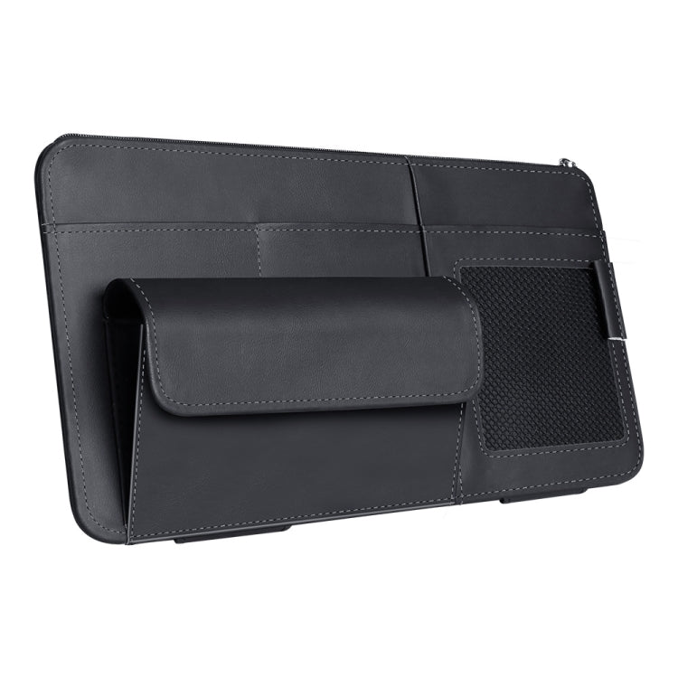 Multi-functional Car Sunshade Sunglasses ID Ticket Storage Bag Car Sun Visor Eyeglasses Case(Black) - Stowing Tidying by PMC Jewellery | Online Shopping South Africa | PMC Jewellery | Buy Now Pay Later Mobicred