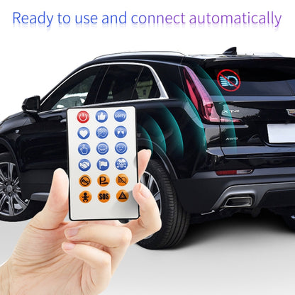 HI.GROOM Car LED Customized Pixel Emoji Lights Bluetooth Remote Control Interactive AI Screen, Style: With Remote Control - Car Monitor by HI.GROOM | Online Shopping South Africa | PMC Jewellery | Buy Now Pay Later Mobicred