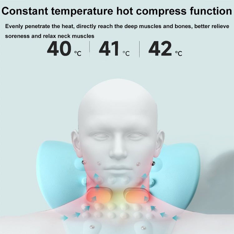 JJ-001 EMS Hot Compress Pulse Multifunctional Shoulder and Neck Massager(Blue) - free shipping - PMC TechLife - Order now!