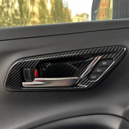 For 2023 Toyota Crown Door Handle Cover Decorative Frame, Style: Right-hand Drive(Carbon Fiber) - Decorative Strip by PMC Jewellery | Online Shopping South Africa | PMC Jewellery | Buy Now Pay Later Mobicred