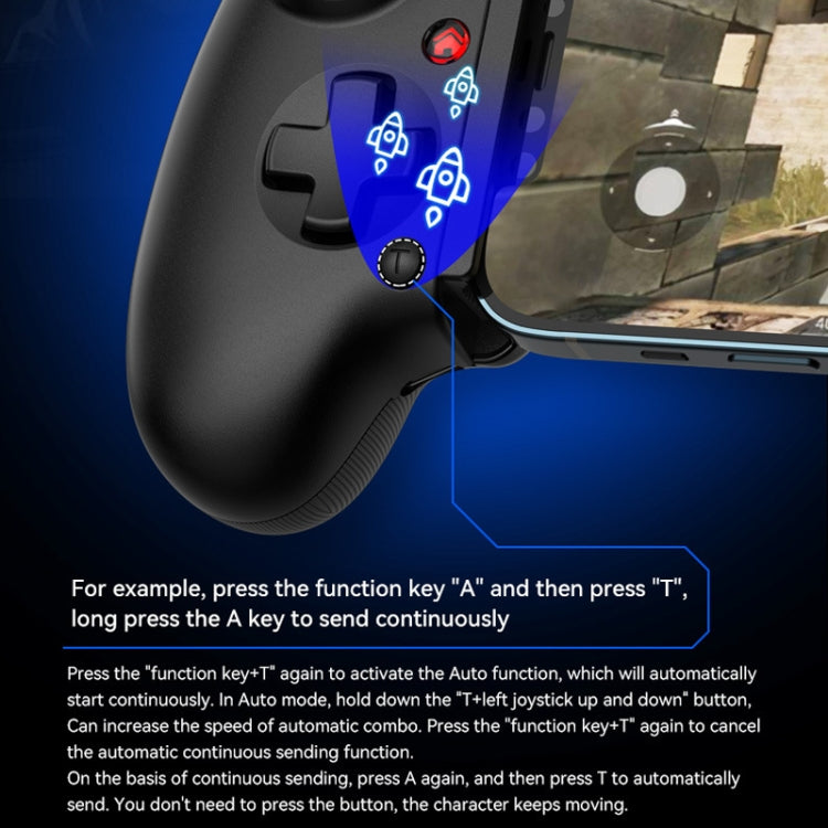 BSP-D10 Wireless Stretch Game Controller for Switch / Android / IOS / PC / PS3 / PS4(Black) - Controller Gamepad by PMC Jewellery | Online Shopping South Africa | PMC Jewellery | Buy Now Pay Later Mobicred