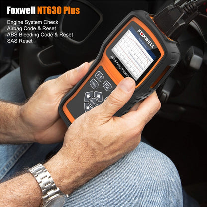 FOXWELL NT630 Plus OBD2 Scanner SRS ABS Code Reader SAS OIL EPB Reset Diagnostic - Electronic Test by FOXWELL | Online Shopping South Africa | PMC Jewellery | Buy Now Pay Later Mobicred