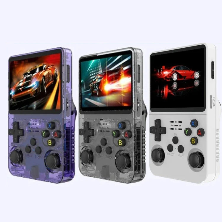 R36S Retro Handheld Game Console Linux System 3.5-Inch IPS Screen Portable Video Player 64G Gray Transparent - Pocket Console by PMC Jewellery | Online Shopping South Africa | PMC Jewellery | Buy Now Pay Later Mobicred