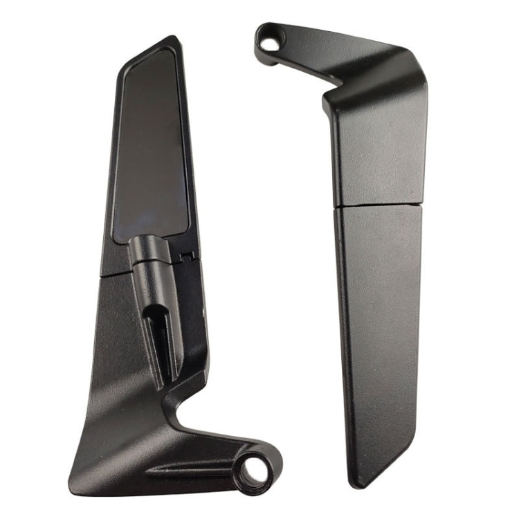 1pair Motorcycle Modification Accessories Invisible Wing Mirror Motorcycle Universal Adjustable Rearview Mirror(Black) - Side Mirrors by PMC Jewellery | Online Shopping South Africa | PMC Jewellery | Buy Now Pay Later Mobicred