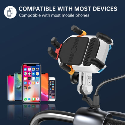 Colorful Motorcycle Shock-absorbing Navigation Mobile Phone Holder(Mirror Mount) - Holder by PMC Jewellery | Online Shopping South Africa | PMC Jewellery | Buy Now Pay Later Mobicred