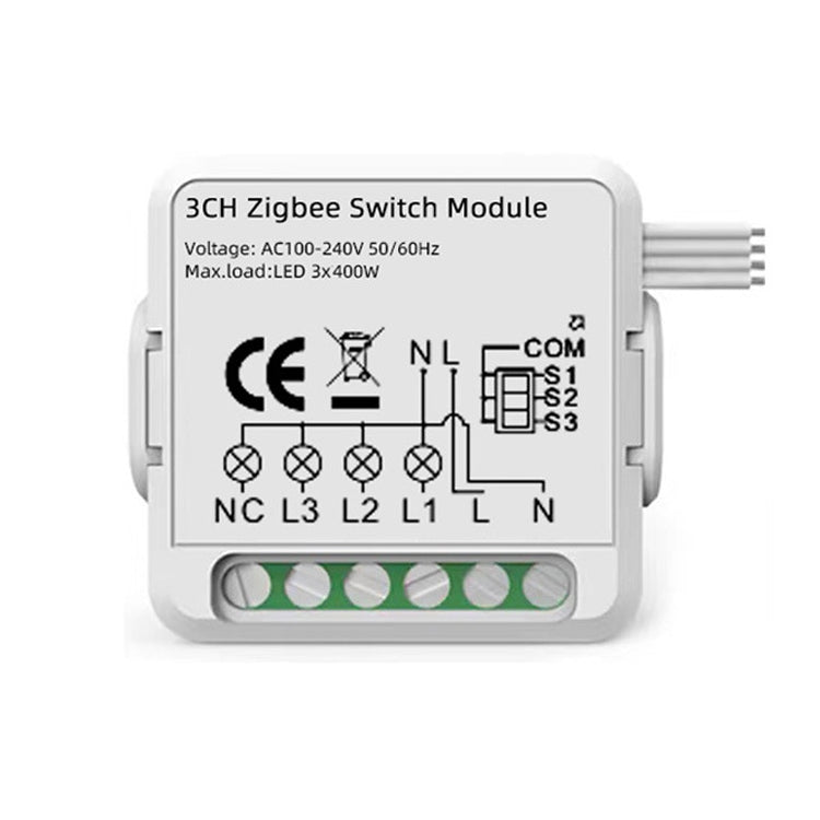 3CH Zigbee Smart Switch Module For Alexa / Google Home / Tuya Smart Life APP - Smart Switch by PMC Jewellery | Online Shopping South Africa | PMC Jewellery | Buy Now Pay Later Mobicred