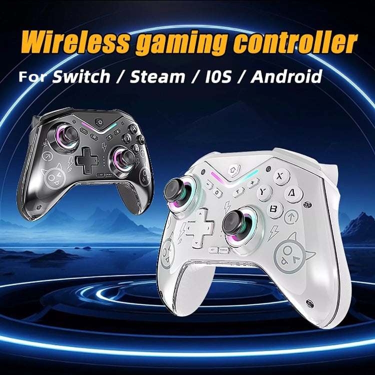 CM-619  Bluetooth Game Controller Programmable with RGB Lights for Switch / Steam Deck / PC / IOS / Android(Black) - Gamepads by PMC Jewellery | Online Shopping South Africa | PMC Jewellery | Buy Now Pay Later Mobicred