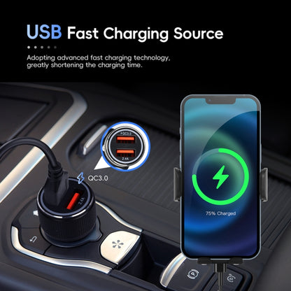 Fast Charging Retractable Recharging Cell Phone Holder With Wireless CarPlay Android Auto Function(Standard) - Wireless Charger Holders by PMC Jewellery | Online Shopping South Africa | PMC Jewellery | Buy Now Pay Later Mobicred