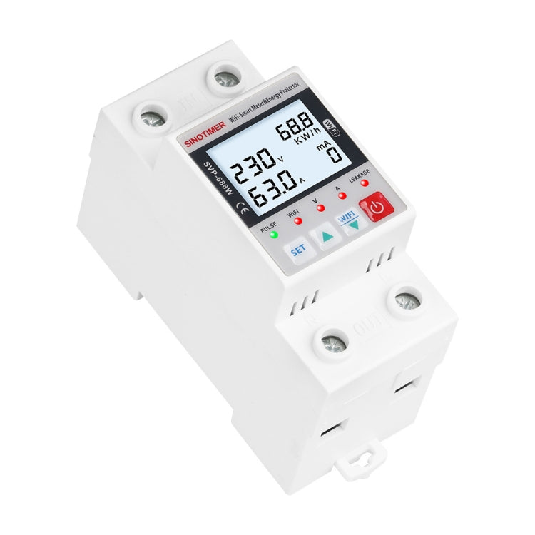 SINOTIMER SVP-688W-L  TUYA APP WiFi Smart Circuit Breaker Over Under Voltage Protector - free shipping - PMC TechLife - Order now!