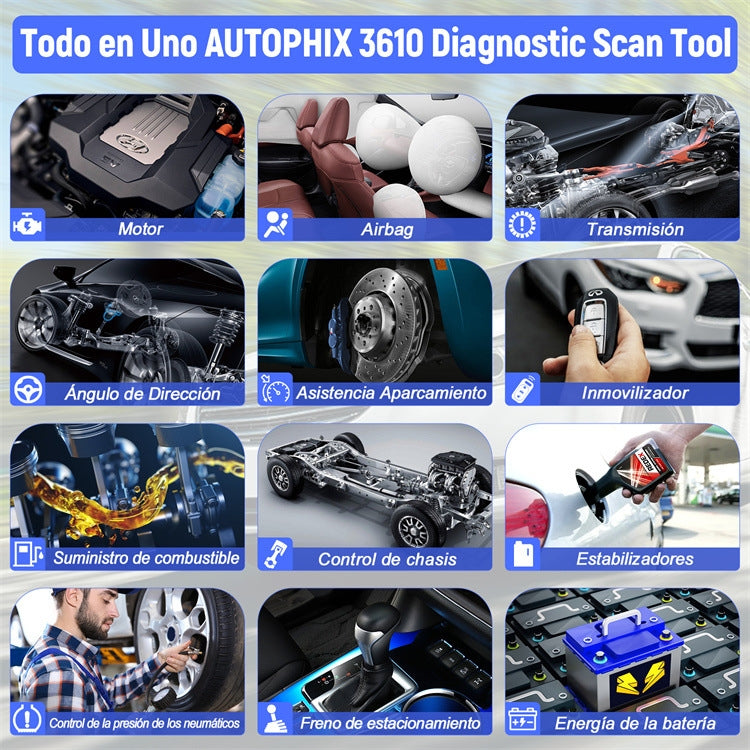 AUTOPHIX 3610 Bluetooth Car Full System Diagnostic Scanner For VW / AUDI / SKODA / SEAT - free shipping - PMC TechLife - Order now!