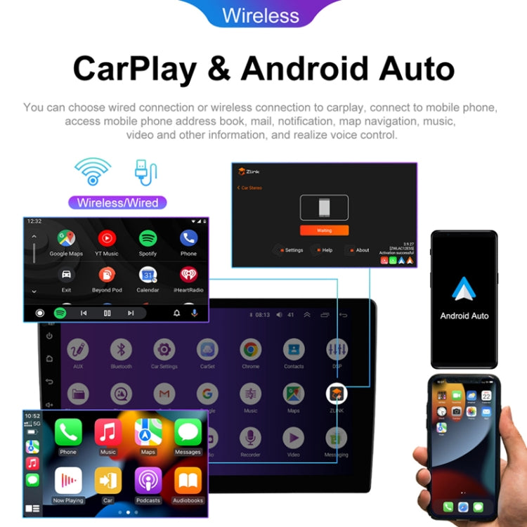 Universal 9 Inch 8 Core CarPlay Android Navigation Car Center Control All-In-One Monitor, Memory: 4+64G(Standard+AHD Camera) - Car MP3 & MP4 & MP5 by PMC Jewellery | Online Shopping South Africa | PMC Jewellery | Buy Now Pay Later Mobicred