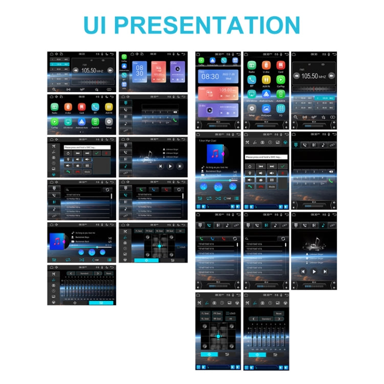 10.4 Inch MP5 Single Butt Vertical Screen Manual Rotation Android Navigation With Wireless Carplay Backup Camera(Standard) - Car MP3 & MP4 & MP5 by PMC TechLife | Online Shopping South Africa | PMC TechLife | Buy Now Pay Later Mobicred