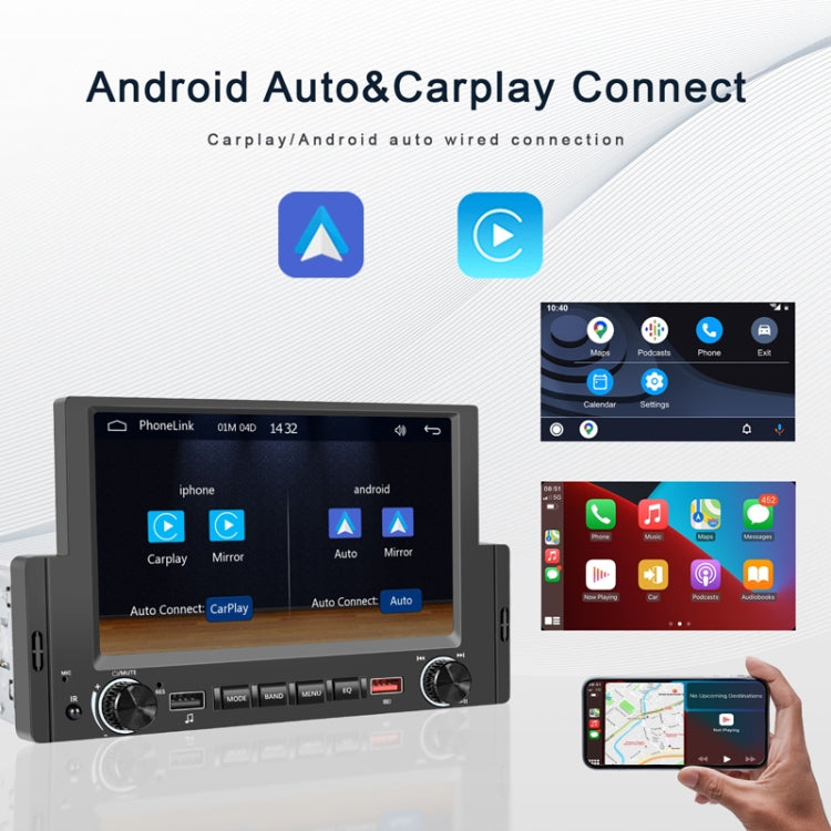 6.2 Inch MP5 Player Single Butt Universal Wired CarPlay Car Monitor, Model: Standard - Car MP3 & MP4 & MP5 by PMC Jewellery | Online Shopping South Africa | PMC Jewellery | Buy Now Pay Later Mobicred