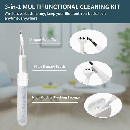 5pcs SM-116 3-in-1 Multifunctional Bluetooth Earphone Cleaning Pen Keyboard Cleaning Brush Set(White) - Other Accessories by PMC Jewellery | Online Shopping South Africa | PMC Jewellery | Buy Now Pay Later Mobicred