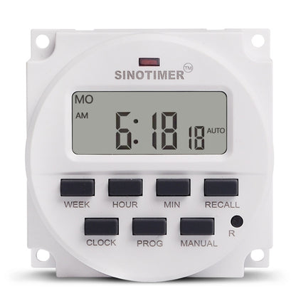 SINOTIMER TM618N-1 110V 7 Days Weekly Programmable Digital Electronic Timer Switch - Switch by SINOTIMER | Online Shopping South Africa | PMC Jewellery | Buy Now Pay Later Mobicred