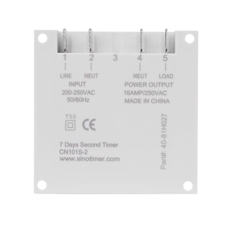 SINOTIMER CN101S-5V 1 Second Interval Digital LCD Timer Switch 7 Days Weekly Programmable Time Relay - Switch by SINOTIMER | Online Shopping South Africa | PMC TechLife | Buy Now Pay Later Mobicred