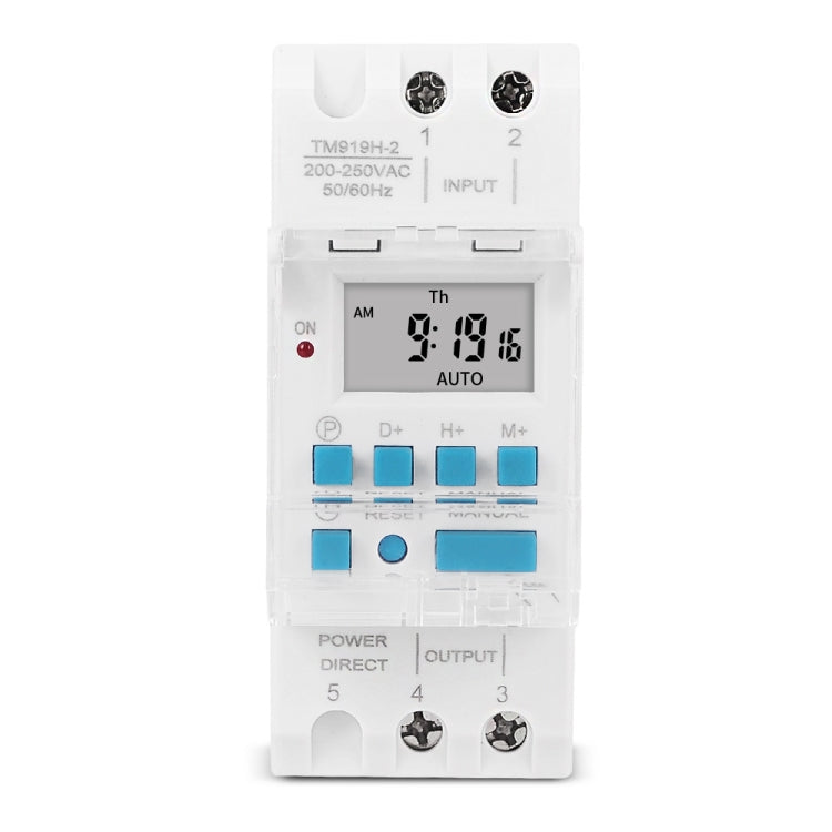 SINOTIMER TM919H-2 220V 16A DIN Rail 4 Pins Voltage Output Digital Switch Timer Automatic Cycle Timing Controller - Switch by SINOTIMER | Online Shopping South Africa | PMC TechLife | Buy Now Pay Later Mobicred