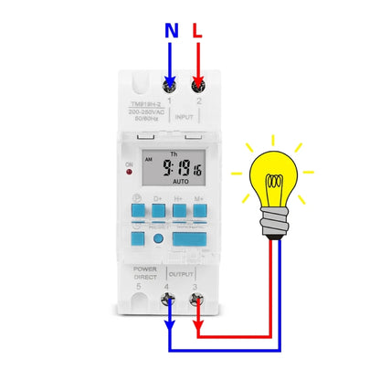 SINOTIMER TM919H-3 24V 16A DIN Rail 4 Pins Voltage Output Digital Switch Timer Automatic Cycle Timing Controller - Switch by SINOTIMER | Online Shopping South Africa | PMC Jewellery | Buy Now Pay Later Mobicred