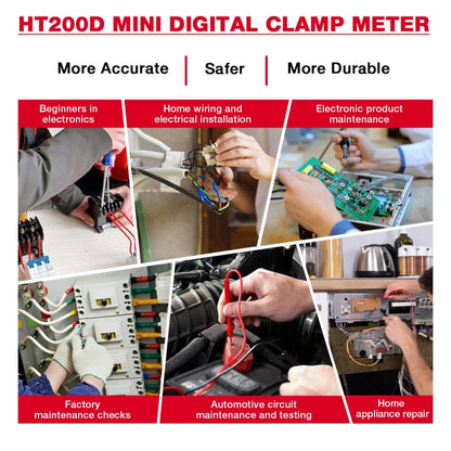 HABOTEST Mini Clamp Multimeter Portable Digital Ammeter - Digital Multimeter by HABOTEST | Online Shopping South Africa | PMC Jewellery | Buy Now Pay Later Mobicred