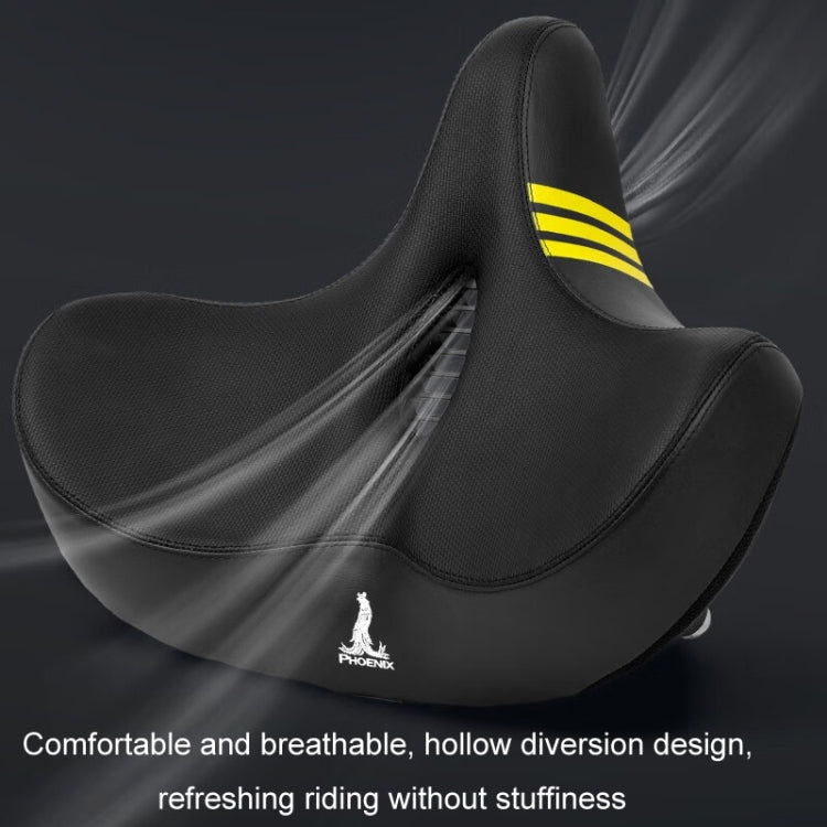 Phoenix 3D Bicycle Enlarged Thickened Soft Seat Cushion Hollow Spring Shock Absorber - Bicycle Saddle by Phoenix | Online Shopping South Africa | PMC Jewellery | Buy Now Pay Later Mobicred