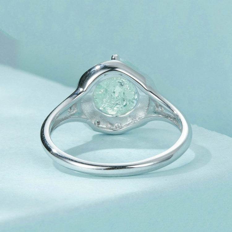 S925 Sterling Silver Platinum Plated Clear Dreamy Ice Zircon Ring(No.8) - Rings by PMC Jewellery | Online Shopping South Africa | PMC Jewellery | Buy Now Pay Later Mobicred