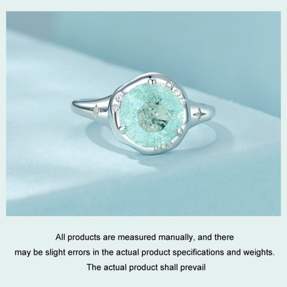 S925 Sterling Silver Platinum Plated Clear Dreamy Ice Zircon Ring(No.7) - Rings by PMC Jewellery | Online Shopping South Africa | PMC Jewellery | Buy Now Pay Later Mobicred