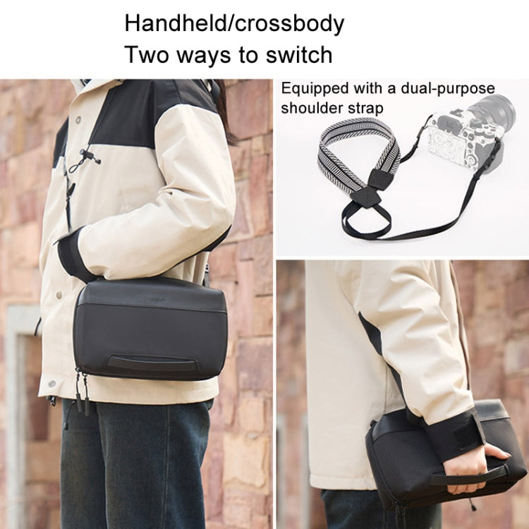 Cwatcun D123 Medium Multifunctional Photography Storage Pack Data Camera Digital Bag(Black) - Strap Satchel by PMC TechLife | Online Shopping South Africa | PMC TechLife | Buy Now Pay Later Mobicred