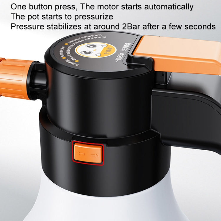 2L Car Wash Electric Foam Sprayer Rechargeable Pressurized PA Pot Electric Booster Sprayer(Grey) - Car washing supplies by PMC TechLife | Online Shopping South Africa | PMC TechLife | Buy Now Pay Later Mobicred