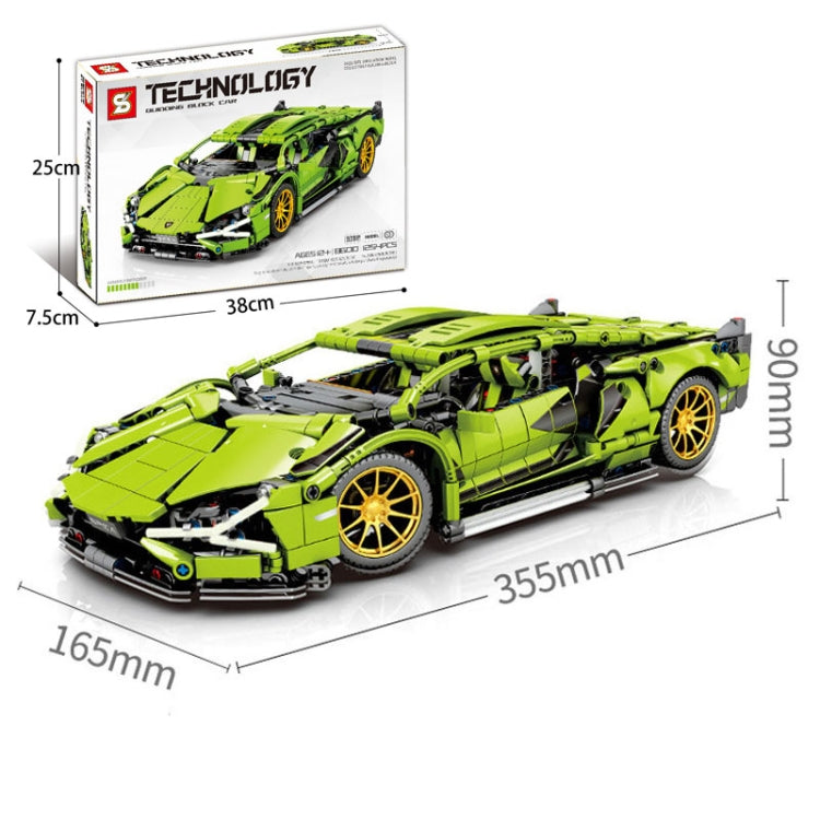 SEMBO 8600 1:14 Sports Racing Car Model Building Blocks Puzzle Assembly Children Toy - Building Blocks by SEMBO | Online Shopping South Africa | PMC Jewellery | Buy Now Pay Later Mobicred