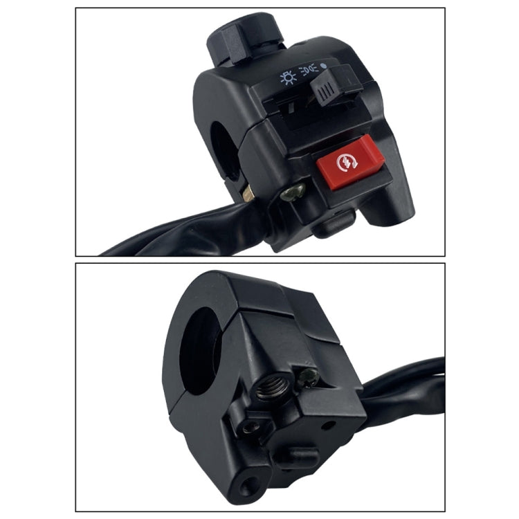 For Storm Taizi 150 Motorcycle Left And Right Handlebar Switch Assembly(Silver) - Grips by PMC TechLife | Online Shopping South Africa | PMC TechLife | Buy Now Pay Later Mobicred