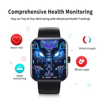 F16 2.0-inch IP67 Waterproof Health Monitoring Bluetooth Call Smart Watch(Grey) - Smart Watches by PMC Jewellery | Online Shopping South Africa | PMC Jewellery | Buy Now Pay Later Mobicred