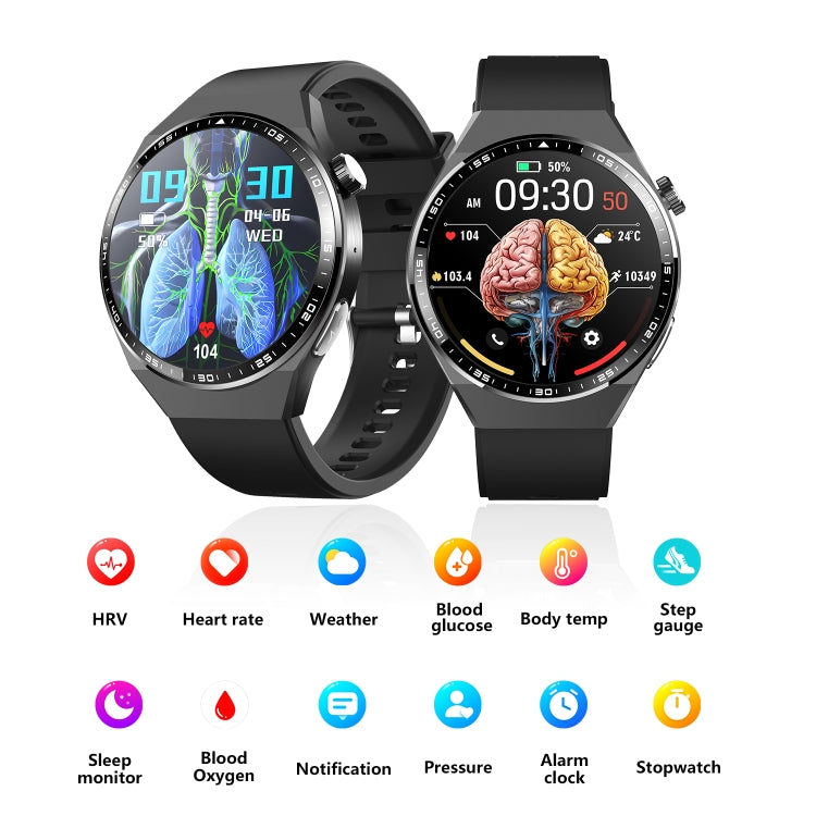 F800 Wellness Smart Watch Blood Pressure ECG Electrocardiogram SOS Alarm Pedometer Sports Watch, Color: Black Leather - Sport Watches by PMC Jewellery | Online Shopping South Africa | PMC Jewellery | Buy Now Pay Later Mobicred