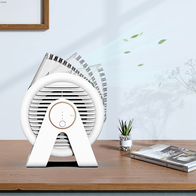 F7 Snail-shaped Desktop Mini Portable Bladeless Air Circulation Fan(White) - Electric Fans by PMC Jewellery | Online Shopping South Africa | PMC Jewellery | Buy Now Pay Later Mobicred