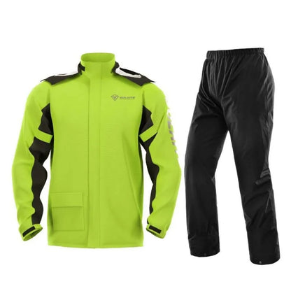 SULAITE Outdoor Motorcycle Riding Full Body Split Raincoat Suit, Size: M(Green) - Raincoat by SULAITE | Online Shopping South Africa | PMC Jewellery | Buy Now Pay Later Mobicred