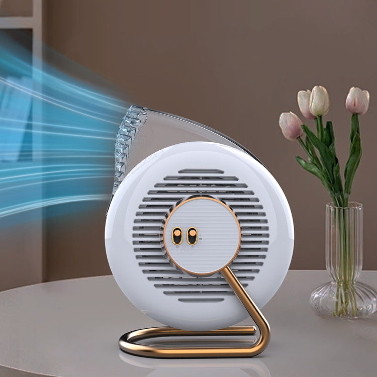 F5 USB Charging Colorful Lighting Effect Desktop Negative Ion Purification Air Fan(White) - Electric Fans by PMC Jewellery | Online Shopping South Africa | PMC Jewellery | Buy Now Pay Later Mobicred