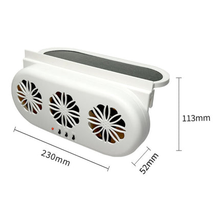 USB Plug-In Car Window Exhaust Fan Car Air Circulation Cooling Ventilation Fan, Color: Solar White - Heating & Fans by PMC Jewellery | Online Shopping South Africa | PMC Jewellery | Buy Now Pay Later Mobicred