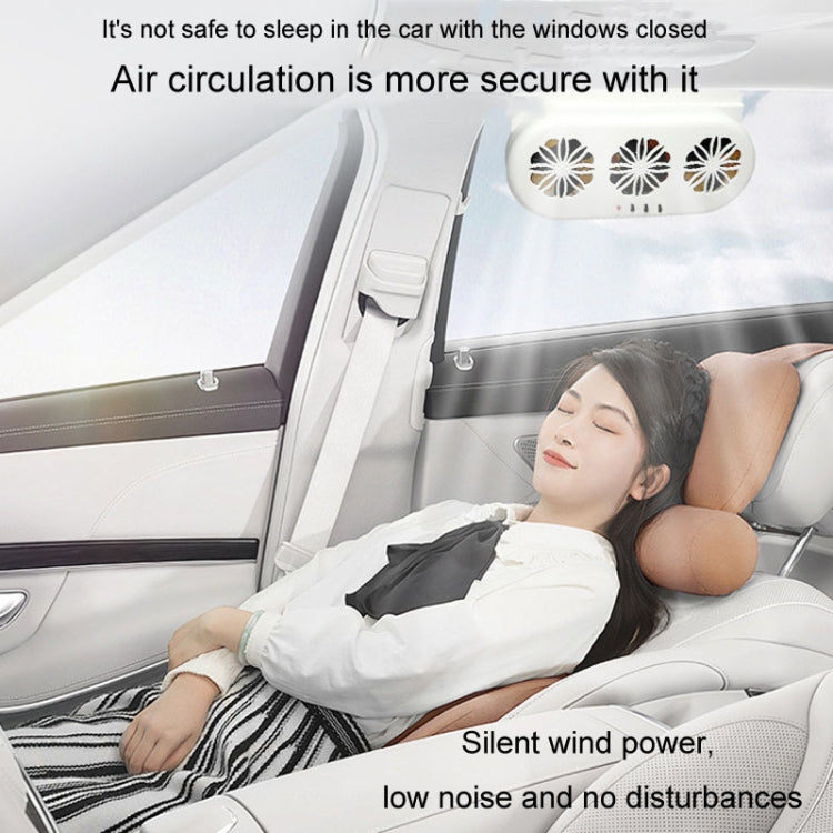 USB Plug-In Car Window Exhaust Fan Car Air Circulation Cooling Ventilation Fan, Color: White - Heating & Fans by PMC Jewellery | Online Shopping South Africa | PMC Jewellery | Buy Now Pay Later Mobicred