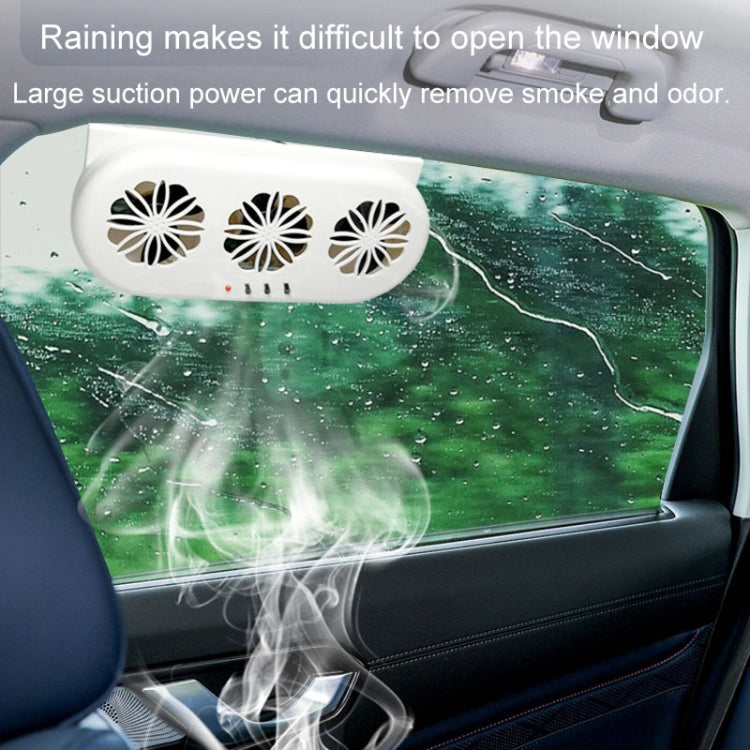 USB Plug-In Car Window Exhaust Fan Car Air Circulation Cooling Ventilation Fan, Color: Solar Black - Heating & Fans by PMC Jewellery | Online Shopping South Africa | PMC Jewellery | Buy Now Pay Later Mobicred