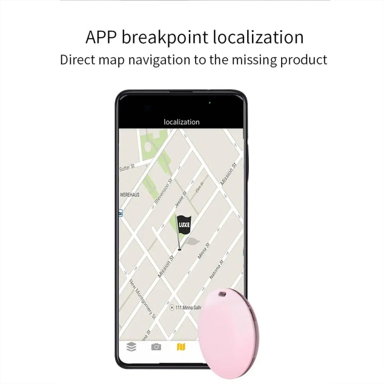Mini Pet Smart Anti-lost Device Portable GPS Locator Bluetooth Tracker(White) - Pet Tracker by PMC TechLife | Online Shopping South Africa | PMC TechLife | Buy Now Pay Later Mobicred