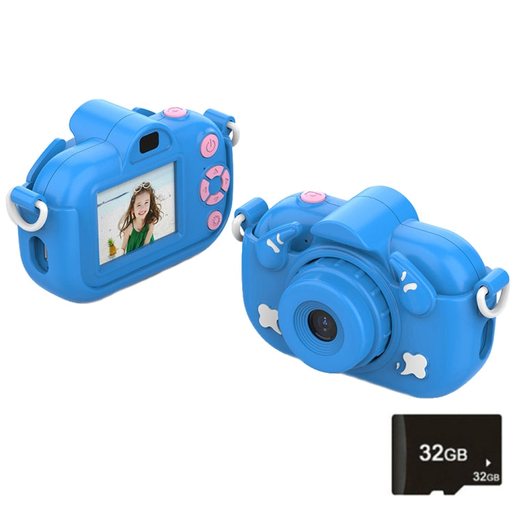 DC501 2.0-Inch 4X Zoom HD Digital Camera Mini Children Photography Camera, Color: Blue+32G - Children Cameras by PMC Jewellery | Online Shopping South Africa | PMC Jewellery | Buy Now Pay Later Mobicred