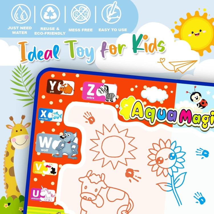 78x78cm Water Doodle Mat Writing Board Mat Magic Pen For Kids, Spec: Set 4 - Drawing Toys by PMC Jewellery | Online Shopping South Africa | PMC Jewellery | Buy Now Pay Later Mobicred