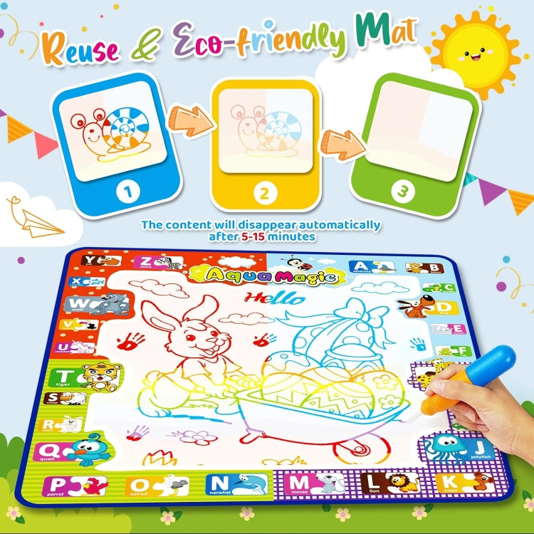 78x78cm Water Doodle Mat Writing Board Mat Magic Pen For Kids, Spec: Set 1 - Drawing Toys by PMC Jewellery | Online Shopping South Africa | PMC Jewellery | Buy Now Pay Later Mobicred