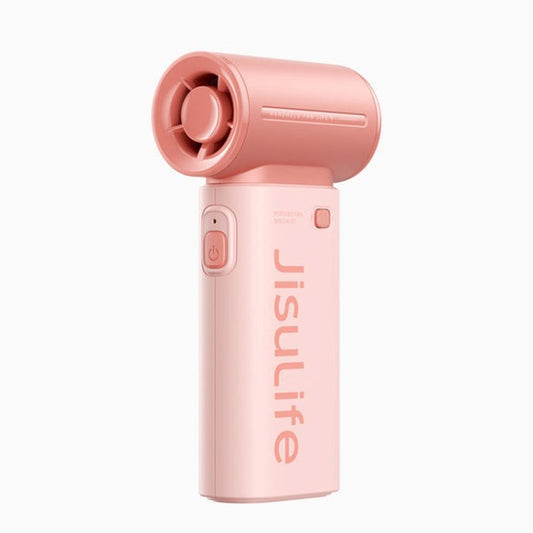 JisuLife High Speed Handheld Small Fan Mini Portable USB Rechargeable Desktop Cooling Electric Fan, Battery Capacity: 5000mAh(Pink) - Electric Fans by JisuLife | Online Shopping South Africa | PMC Jewellery | Buy Now Pay Later Mobicred