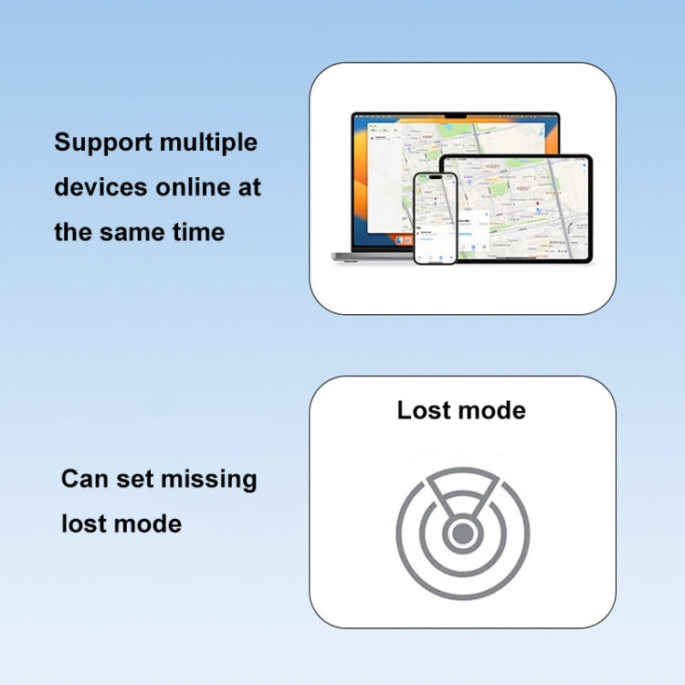 For Apple Series S11 Card-Type Positioning Smart Anti-Lost Device Locator - Pet Tracker by PMC TechLife | Online Shopping South Africa | PMC TechLife | Buy Now Pay Later Mobicred